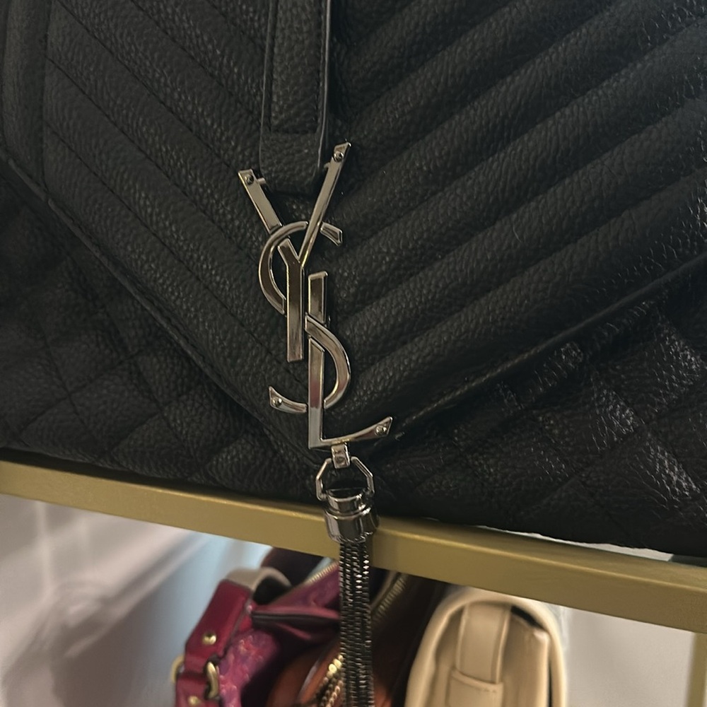 YSL 1:1 Black Quilted Leather bag - Picture 9 of 10